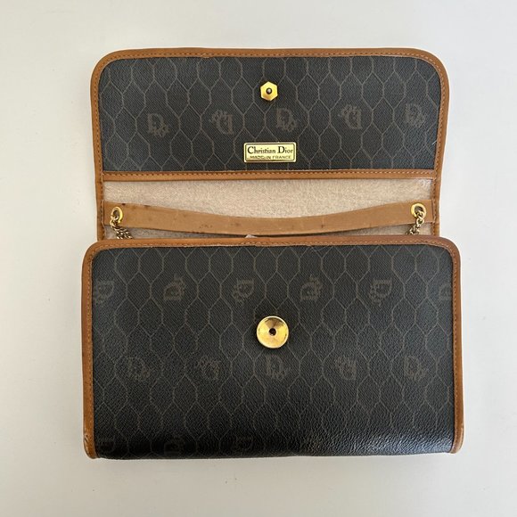 Christian Dior Honeycomb Authentic replaced strap Shoulder  Dior Honeycomb Vintage Shoulder Clutch